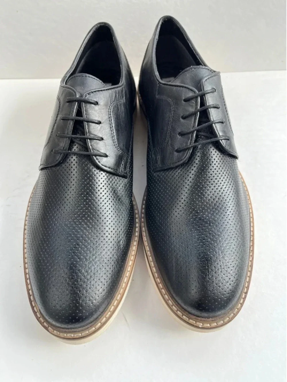 Steven Madden Mens Oxford Style Dress Shoes Lace Up Size 11 Black